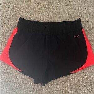Hind Women's Black and Red Athletic Shorts